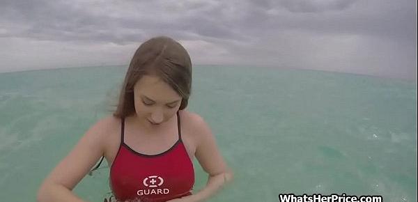  Fucking busty lifeguard pov style for money